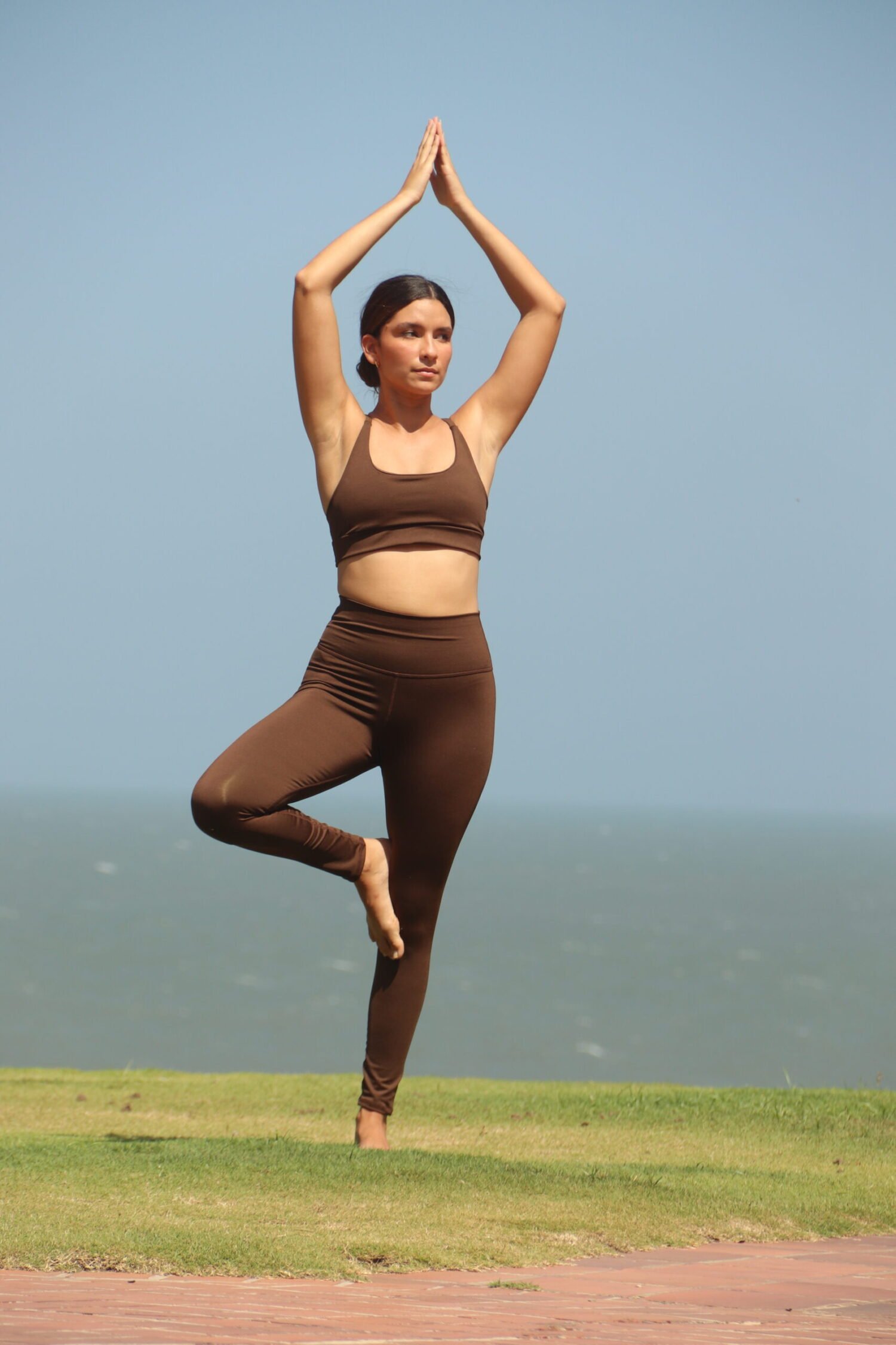 Leggings deportivos café expreso Aether